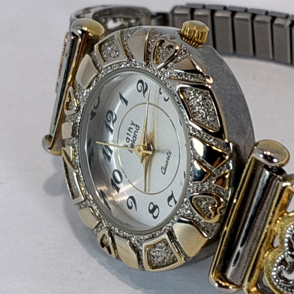 Kathy Ireland Vintage Watch Gold and Silver Tone New Battery Works EUC - Picture 6 of 16